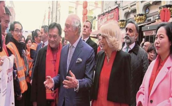 TRH The Prince of Wales and The Duchess of Cornwall visiting CIAC, London Chinatown on the Lunar New Year 1st February 2022