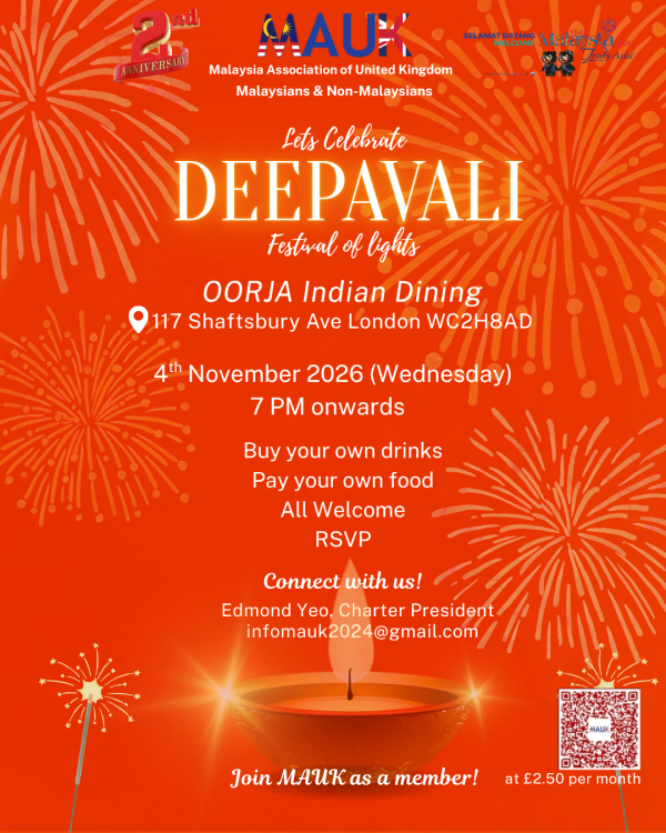 Deepavali at OORJIA Indian Dining